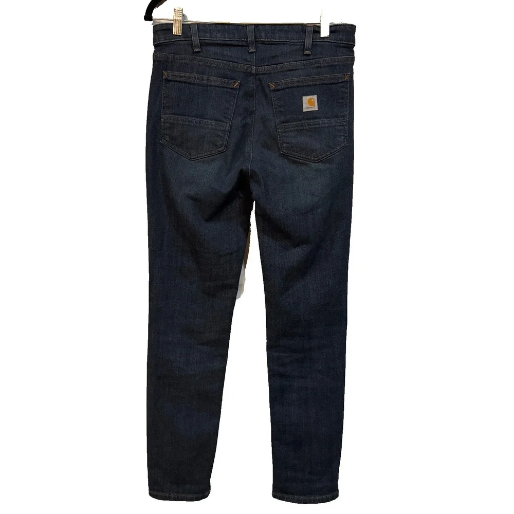 Carhartt Slim Fit Jeans Women's Size 8 Regular Dark‎ Denim